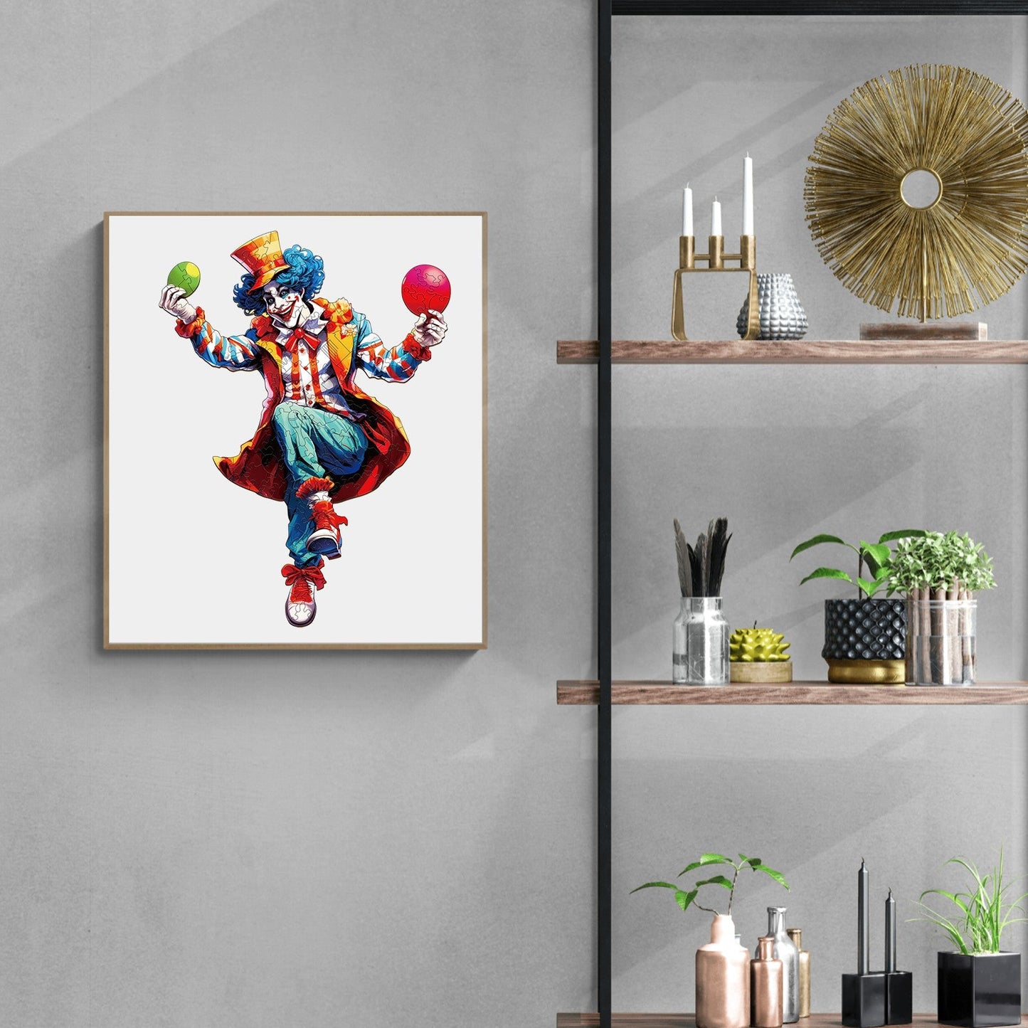 Skurriles Holz-Puzzle - Joker-1