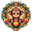 Puzzle en bois fantaisiste - singe joyeux