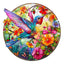 Whimsical Wooden Jigsaw Puzzle- Stained Glass Hummingbird 2