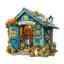 Whimsical Wooden Jigsaw Puzzle- Cat's Bookstore