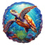 Whimsical Wooden Jigsaw Puzzle-DEEP SEA TURTLES-1