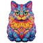 Whimsical Wooden Jigsaw Puzzle-British shorthair
