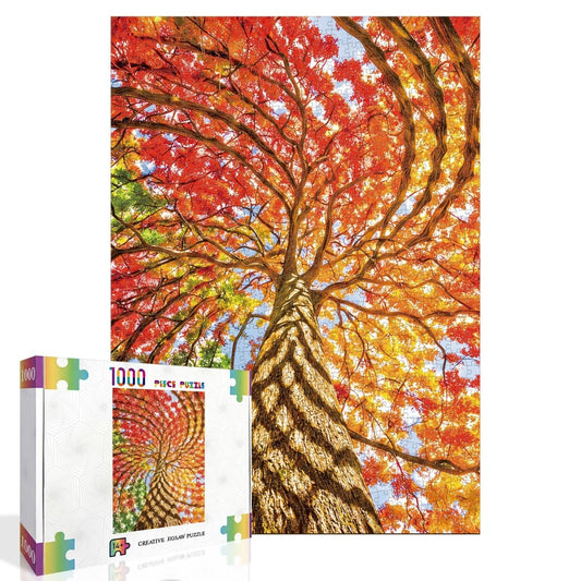 Artistic 1000 - Piece Cardboard Jigsaw Puzzle - Geometric Tree - KAAYEE Puzzle