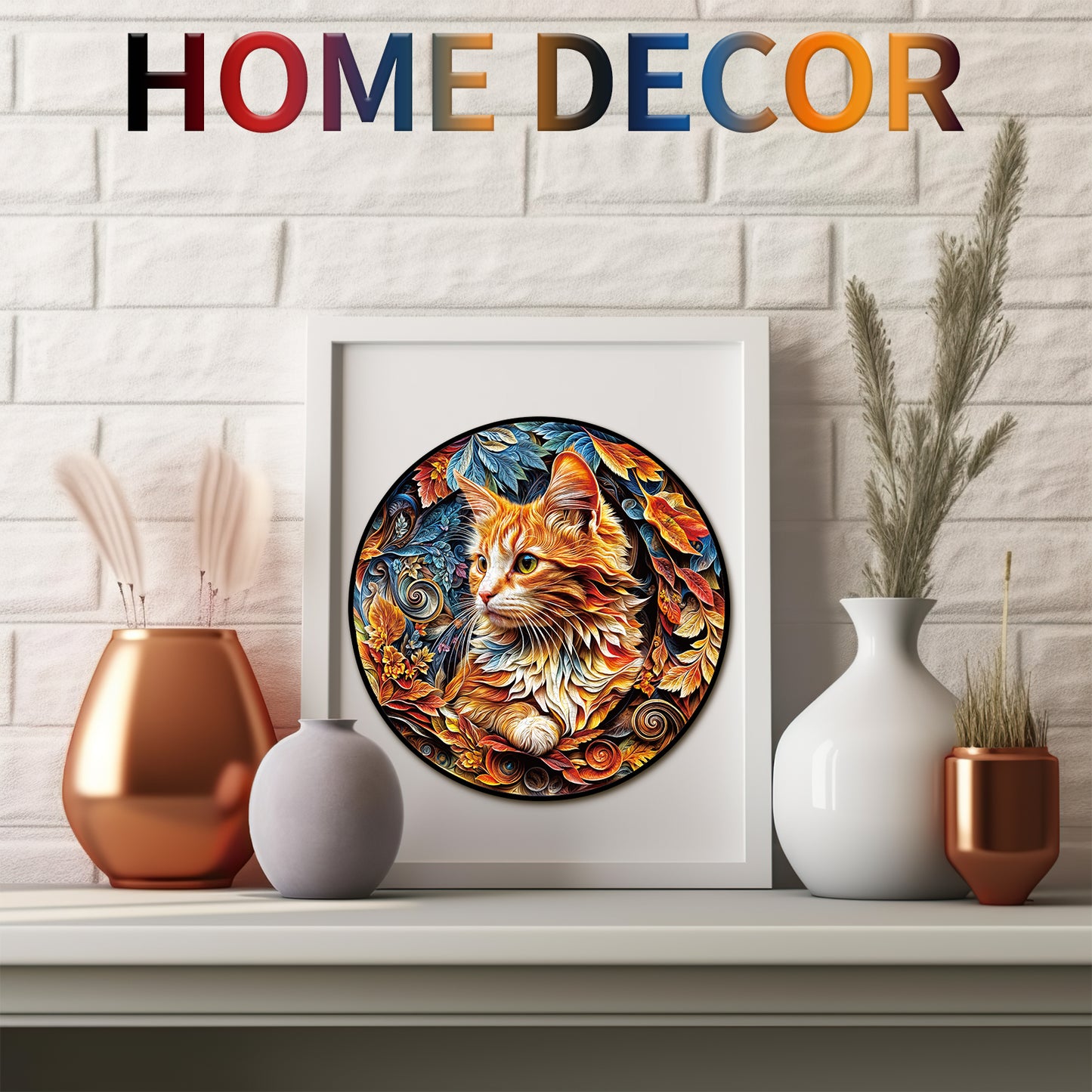 Whimsical Wooden Jigsaw Puzzle - Gentle Kitten - pickApuzzle