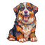 Ausgefallenes Holz-Puzzle-Berner Sennenhund