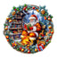 Whimsical Wooden Jigsaw Puzzle-Santa's Rest