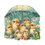 Whimsical Wooden Jigsaw Puzzle- bird holding umbrella