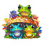 Puzzle en bois fantaisiste - Frères Grenouilles