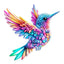 Whimsical Wooden Jigsaw Puzzle- Jewel hummingbird