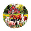 Whimsical Wooden Jigsaw Puzzle-Farm Animals