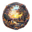 Whimsical Wooden Jigsaw Puzzle- Elephant at sunset-1