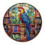 Whimsical Wooden Jigsaw Puzzle- library parrot