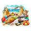 Whimsical Wooden Jigsaw Puzzle-beach cat