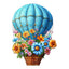 Verspieltes Holzpuzzle – Fliegende Blumen