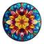 Whimsical Wooden Jigsaw Puzzle-Stained Glass Mandala