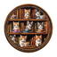Puzzle en bois fantaisiste - Bibliothèque café pour chats