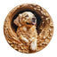 Whimsical Wooden Jigsaw Puzzle - 3D golden retriever - pickApuzzle
