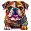 Whimsical Wooden Jigsaw Puzzle- Bulldog