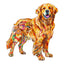 Whimsical Wooden Jigsaw Puzzle - Handsome golden retriever - pickApuzzle