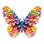 Whimsical Wooden Jigsaw Puzzle-3d colorful butterfly