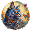 Whimsical Wooden Jigsaw Puzzle-Cat and Butterfly
