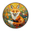 Whimsical Wooden Jigsaw Puzzle- Fantasy Garden Guardian-Fox