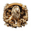 Whimsical Wooden Jigsaw Puzzle - Forest lion - pickApuzzle