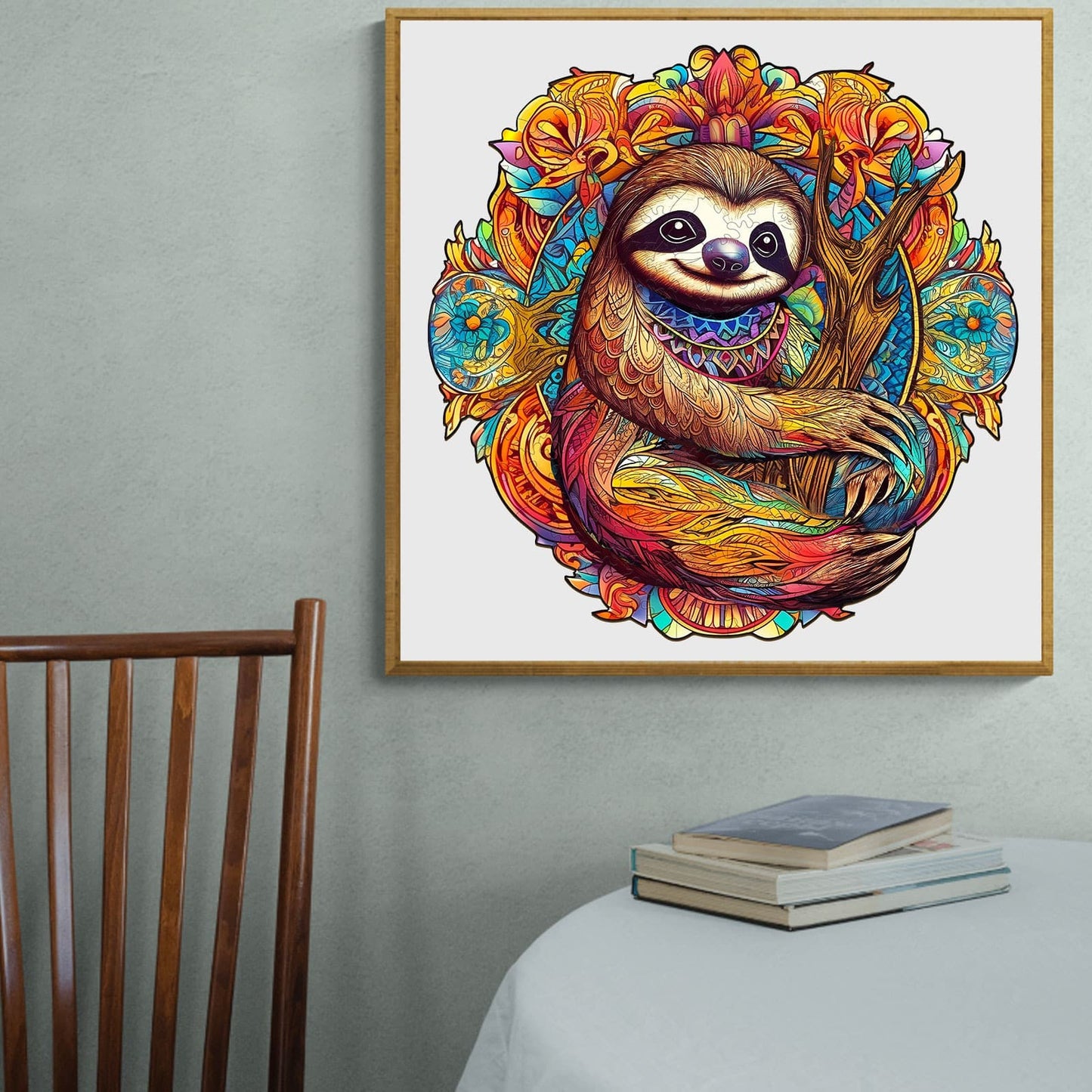 Whimsical Wooden Jigsaw Puzzle-HAPPY SLOTH
