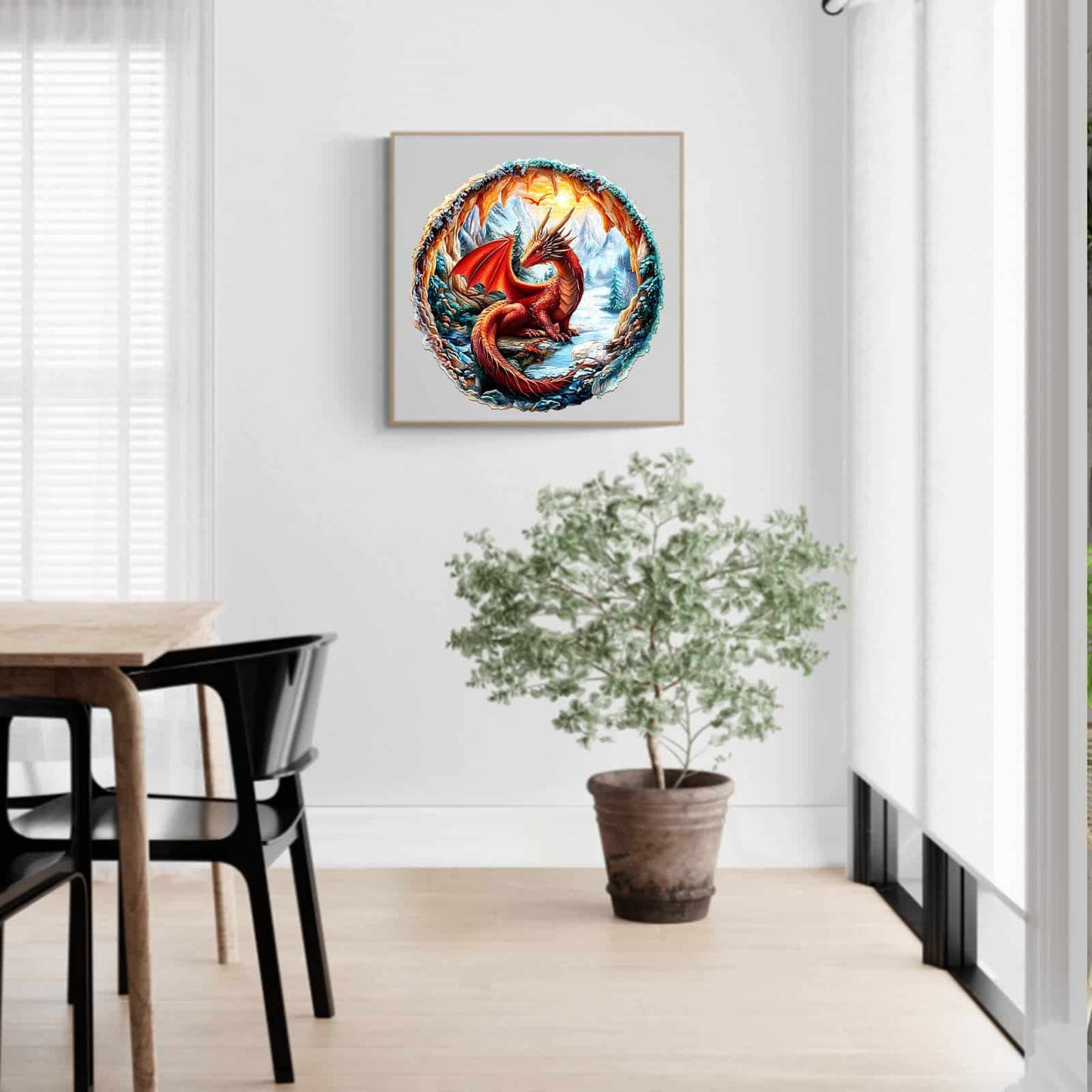 Whimsical Wooden Jigsaw Puzzle - Crimson King - pickApuzzle