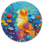 Whimsical Wooden Jigsaw Puzzle- Scratching Cat