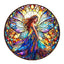 Whimsical Wooden Jigsaw Puzzle-Stained Glass Fairy