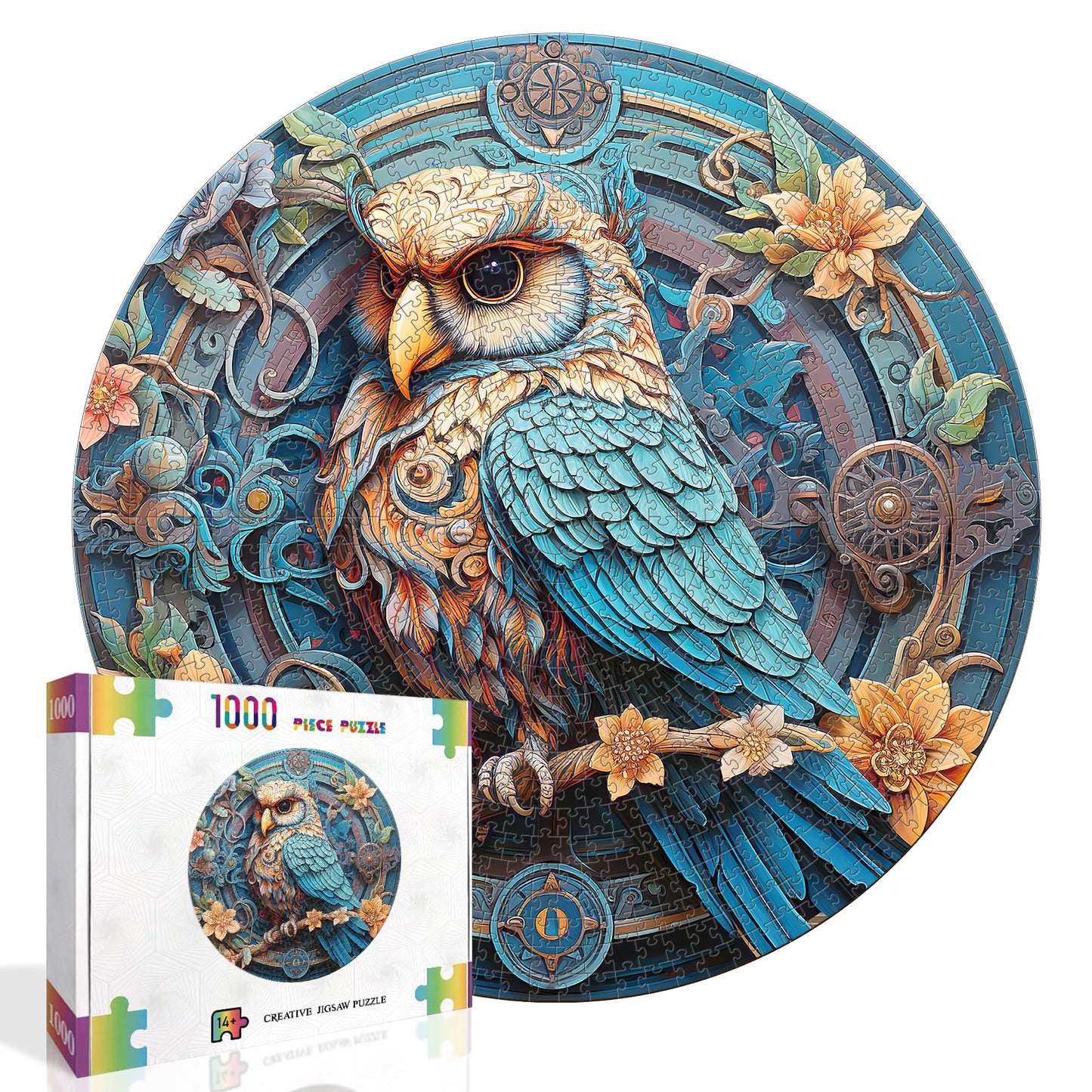 Wise Owl 1000-Piece Cardboard Jigsaw Puzzle