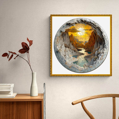 Whimsical Holzpuzzle - 3D-Vision In der Höhle-1