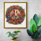 Whimsical Wooden Jigsaw Puzzle- Rose Cardinal