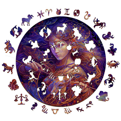 Engaging Wooden Jigsaw Puzzle - Sagittarius - pickApuzzle