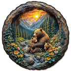 Whimsical Wooden Jigsaw Puzzle- Bear Embrace
