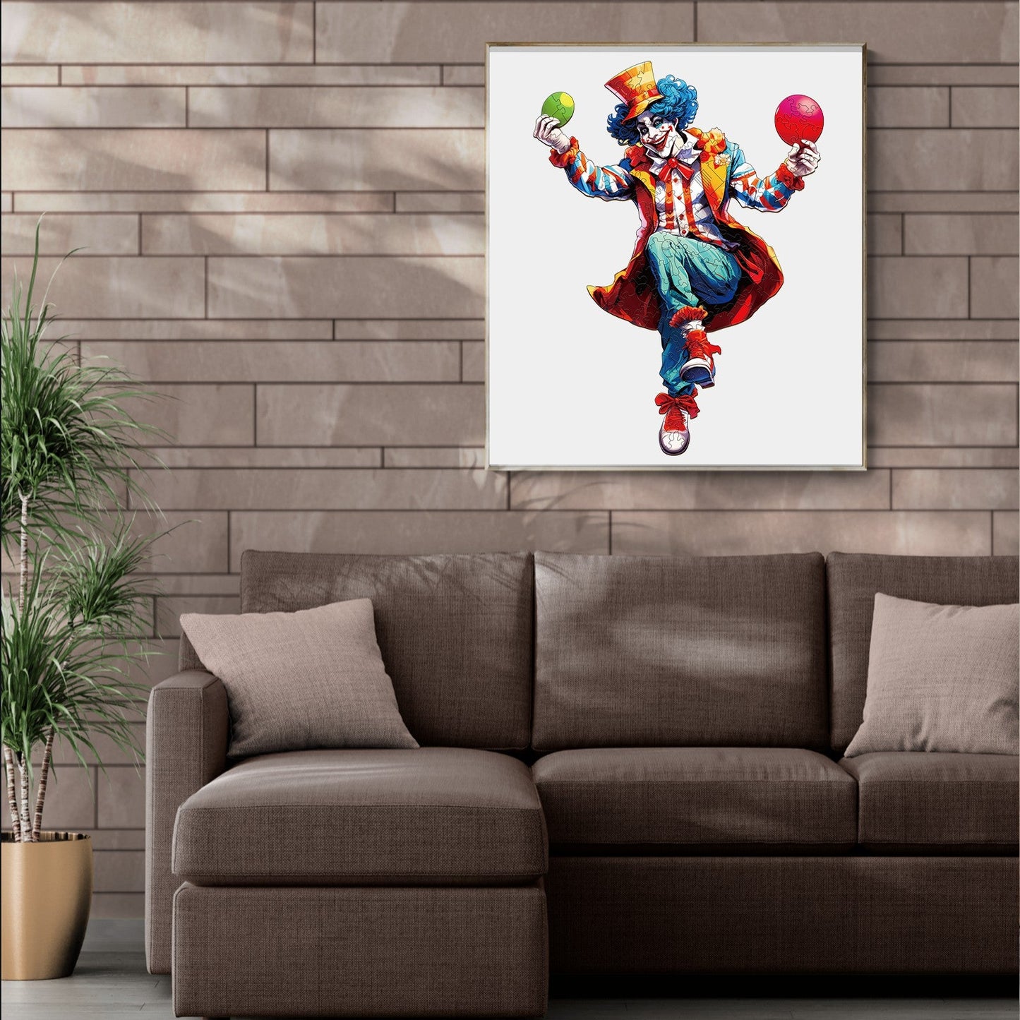 Skurriles Holz-Puzzle - Joker-1