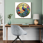 Whimsical Wooden Jigsaw Puzzle- Peacock King