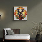 Whimsical Wooden Jigsaw Puzzle-mandala koala