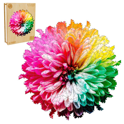 Whimsical Wooden Jigsaw Puzzle-BLOOMING FLOWERS