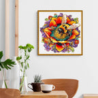 Whimsical Wooden Jigsaw Puzzle- Bee and the flower