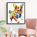 Whimsical Wooden Jigsaw Puzzle- Dog Playing with Toys