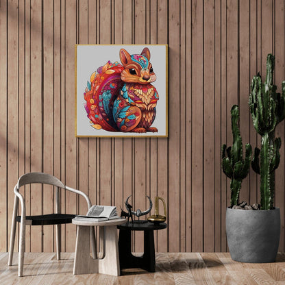 Whimsical Wooden Jigsaw Puzzle-Playful Squirrel