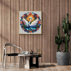 Whimsical Wooden Jigsaw Puzzle-Beautiful Swan 1