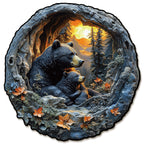 Whimsical Wooden Jigsaw Puzzle- Bear Cuddle