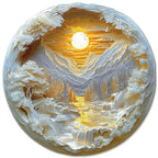 Whimsical Wooden Jigsaw Puzzle-Sunrise in the East