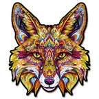 Whimsical Wooden Jigsaw Puzzle- Fiery Fox