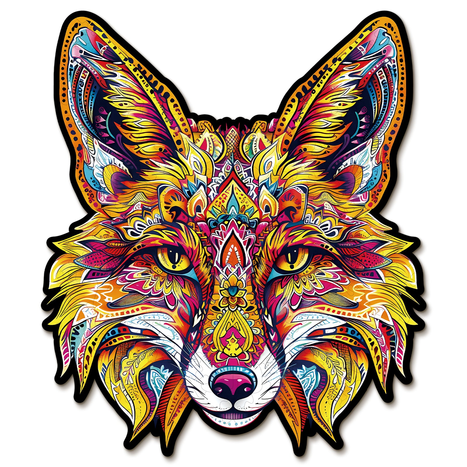 Whimsical Wooden Jigsaw Puzzle- Fiery Fox