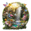 Puzzle en bois fantaisiste - Papillons et cascades