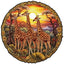 Whimsical Wooden Jigsaw Puzzle- The Giraffe Family
